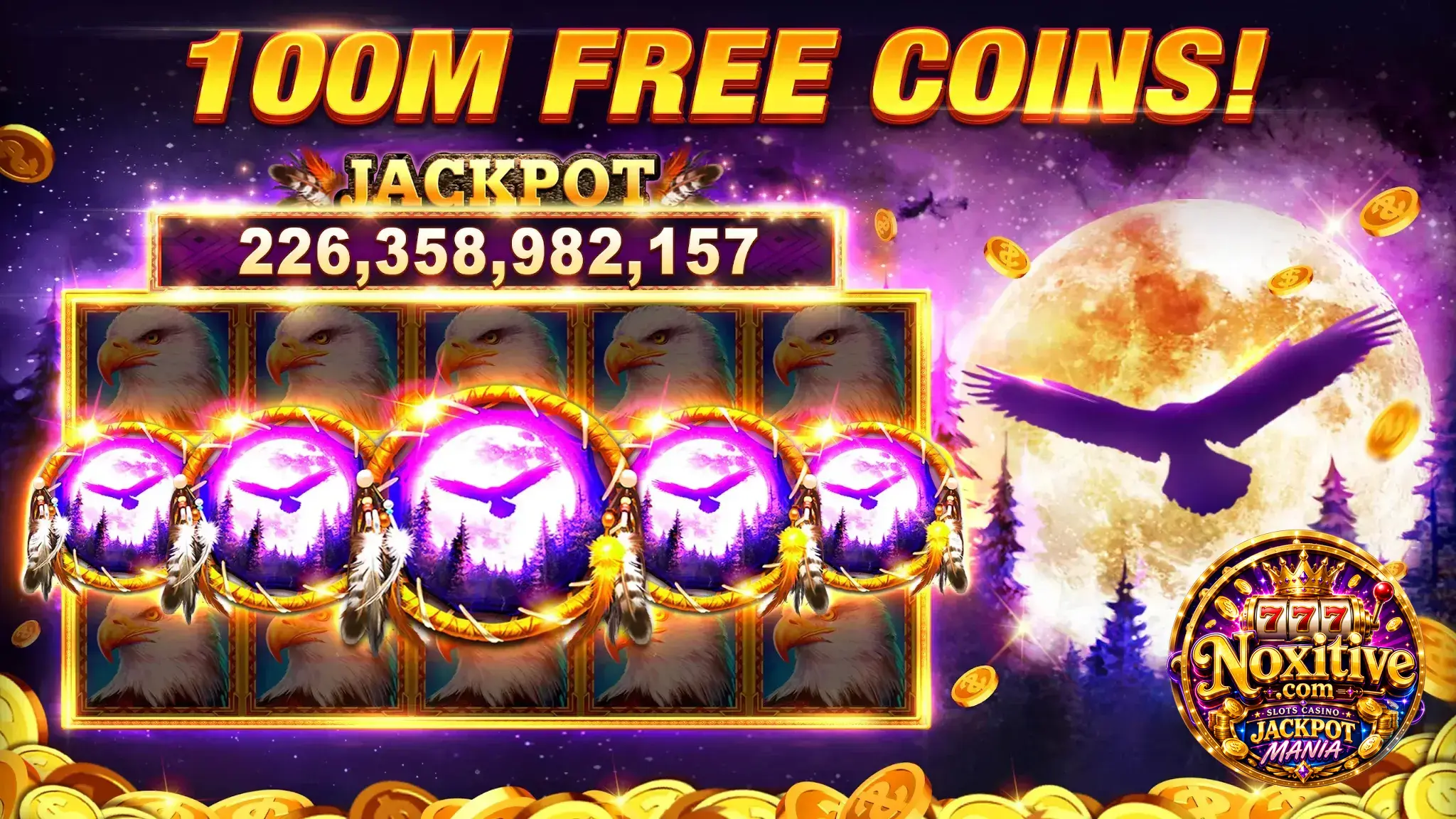 Jackpot Mania screenshot — welcome coins