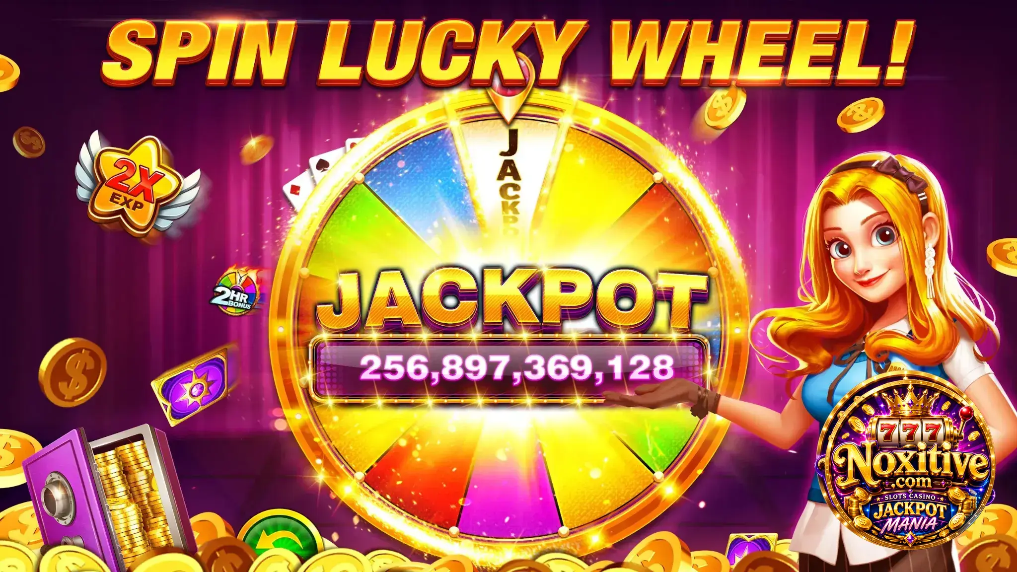 Jackpot Mania screenshot — lucky wheel